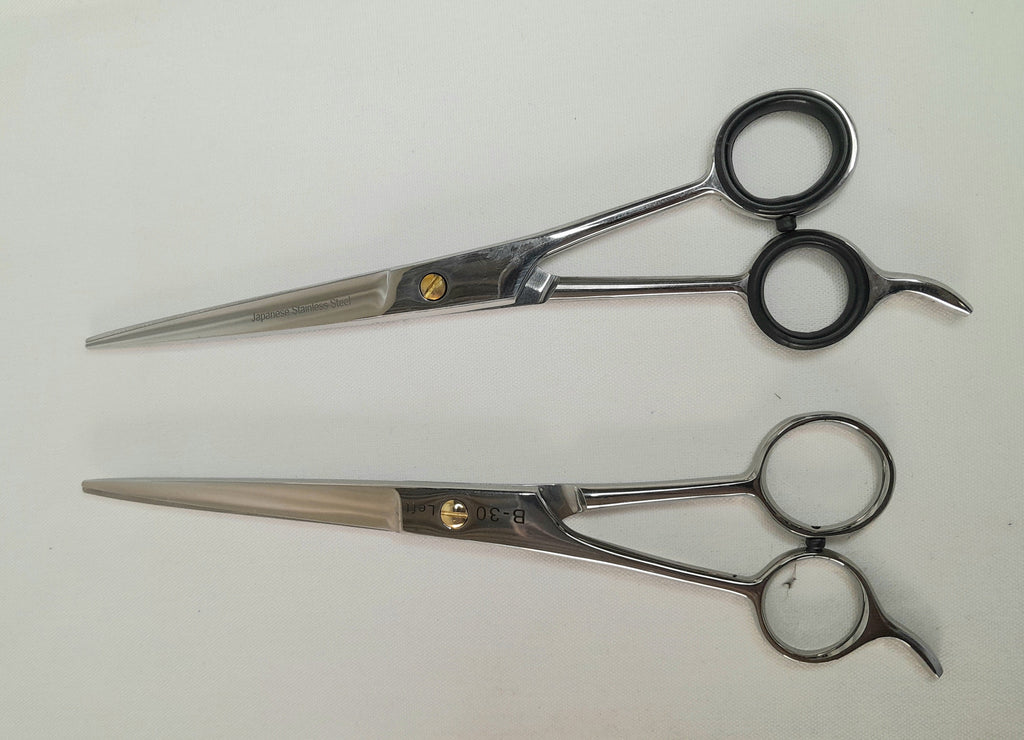 Left handed barber scissors 7"