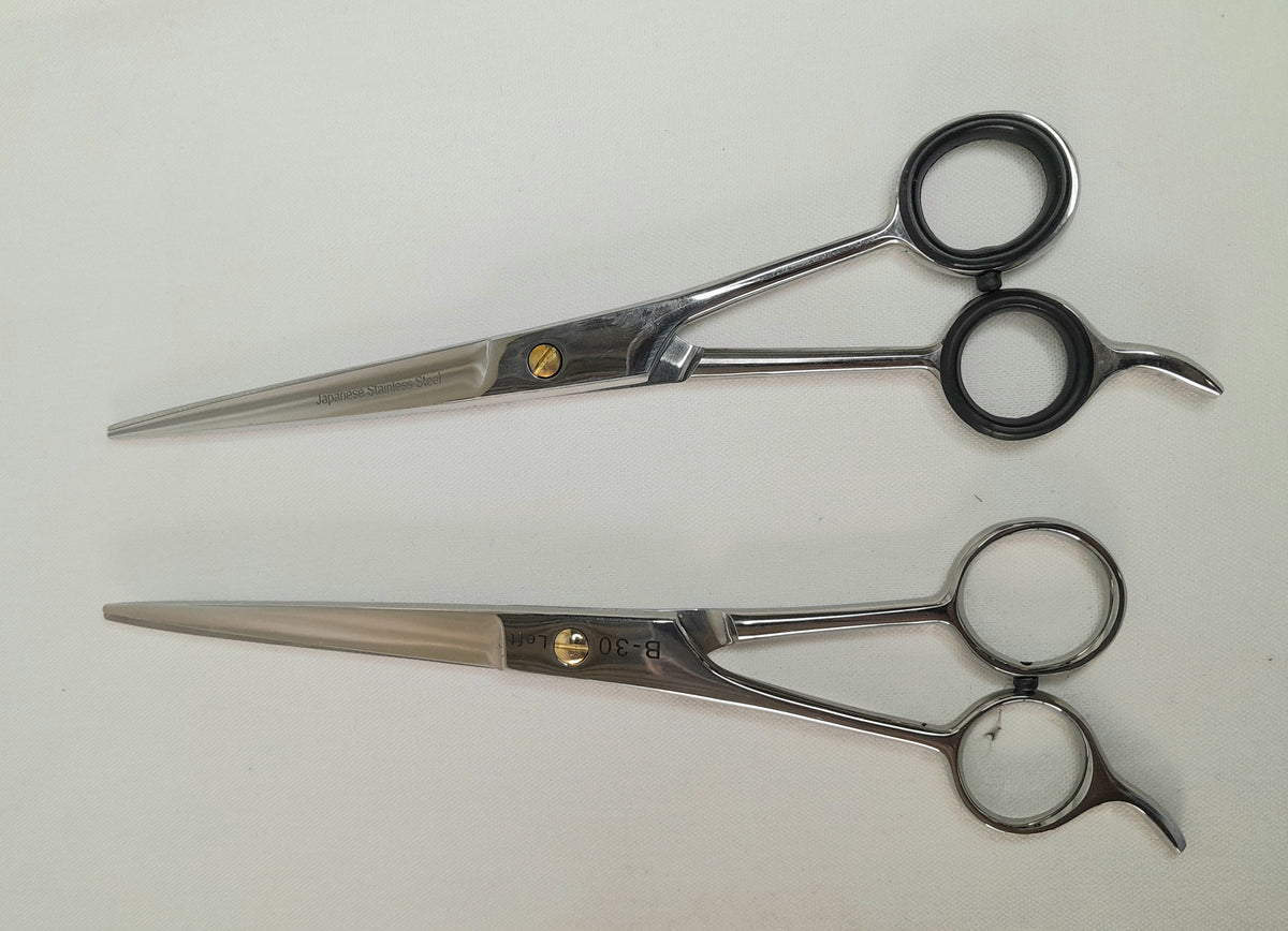 Left handed barber scissors 7"
