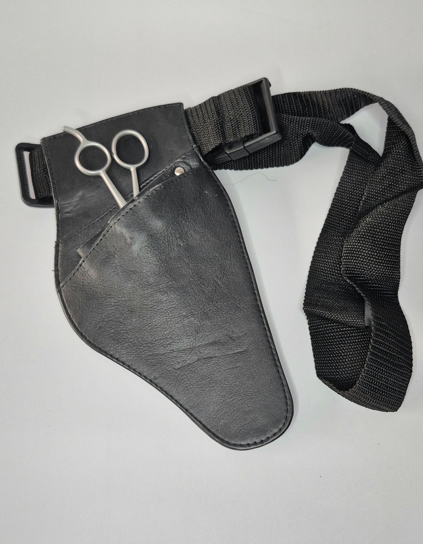 Leather holster for hair shears and tools