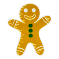 Gingerbread Man Cover for Scrub Buddy (Holiday Tank Decor | Cover Only)