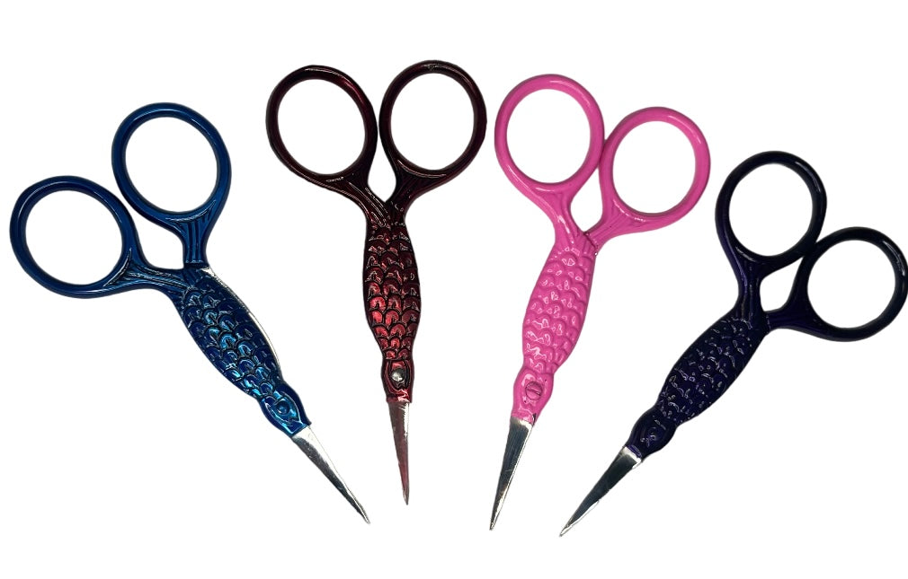 Fish Design Needlepoint Scissors