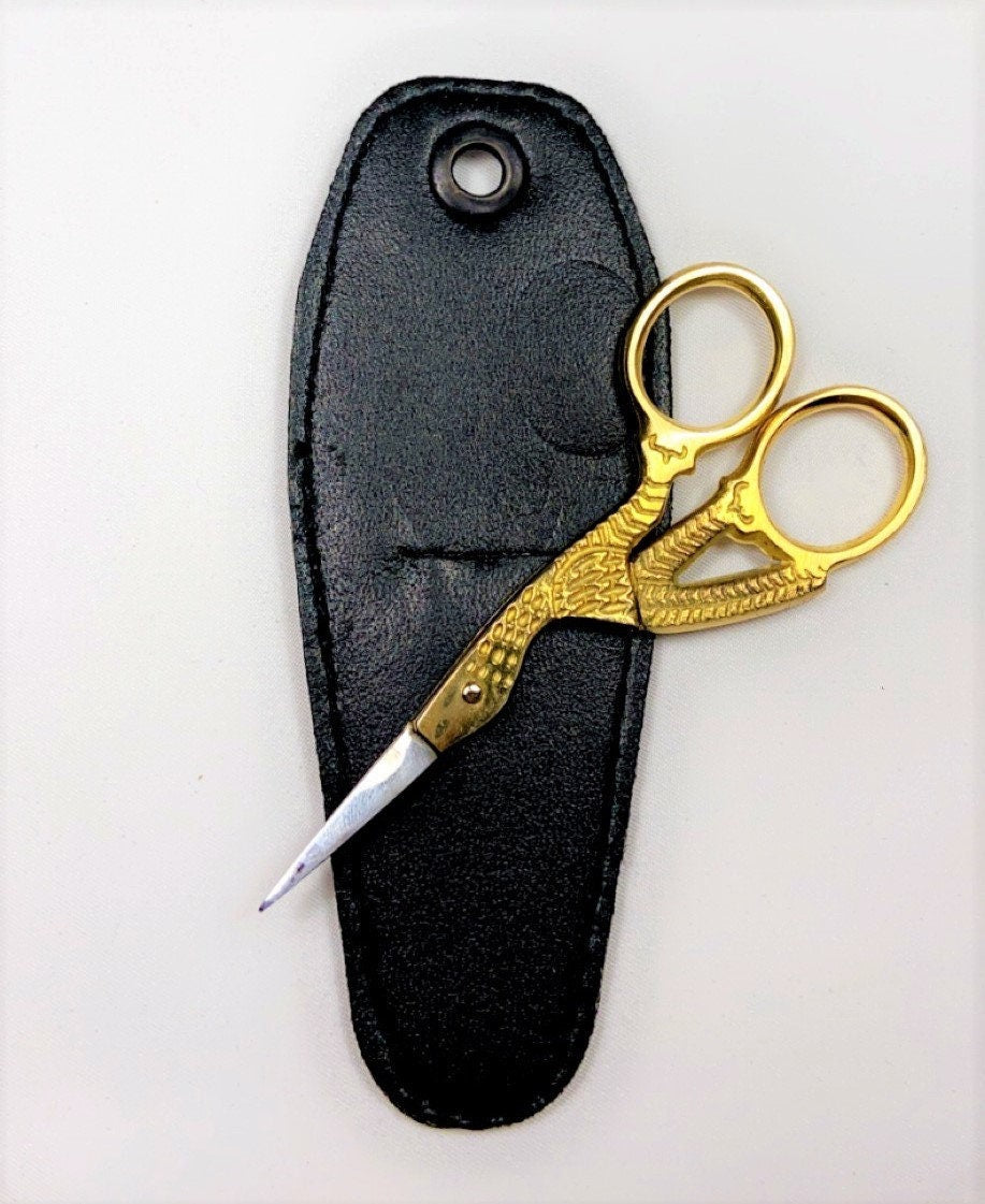 Stork Scissor 4" gold plated (from USA)
