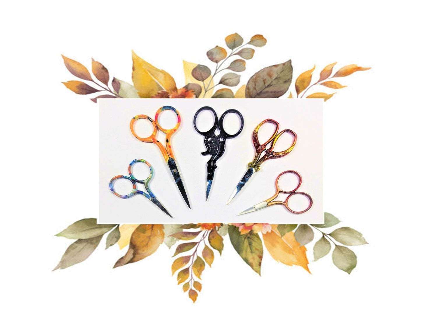 Preemie Scissor 2.5 inches Floral Design (USA Made)