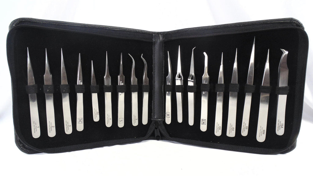 Complete Precision Tweezer Set (18) from USA
