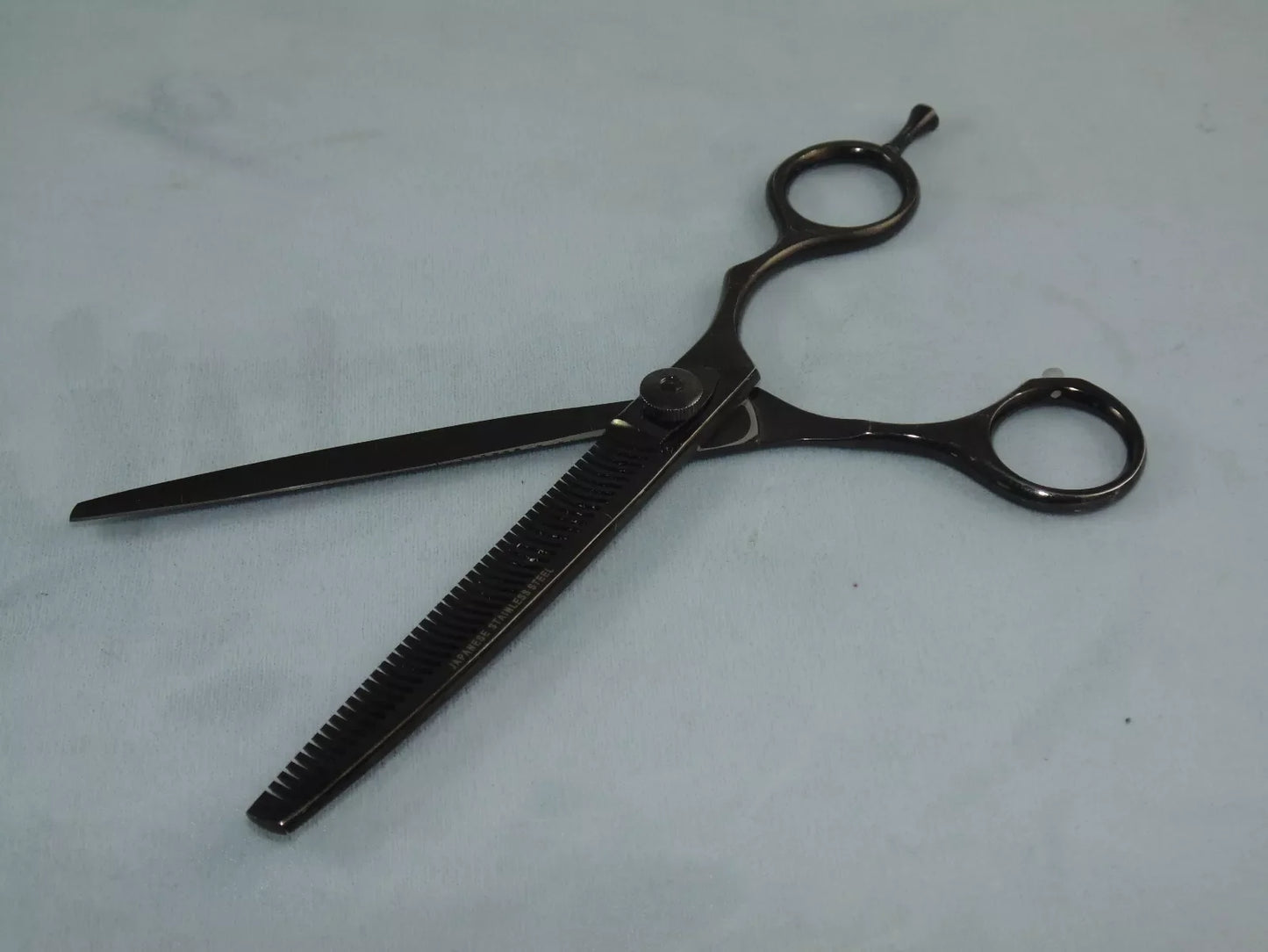 THINNING SHEAR SINGLE BLADE GUN METAL FINISH 7.5"