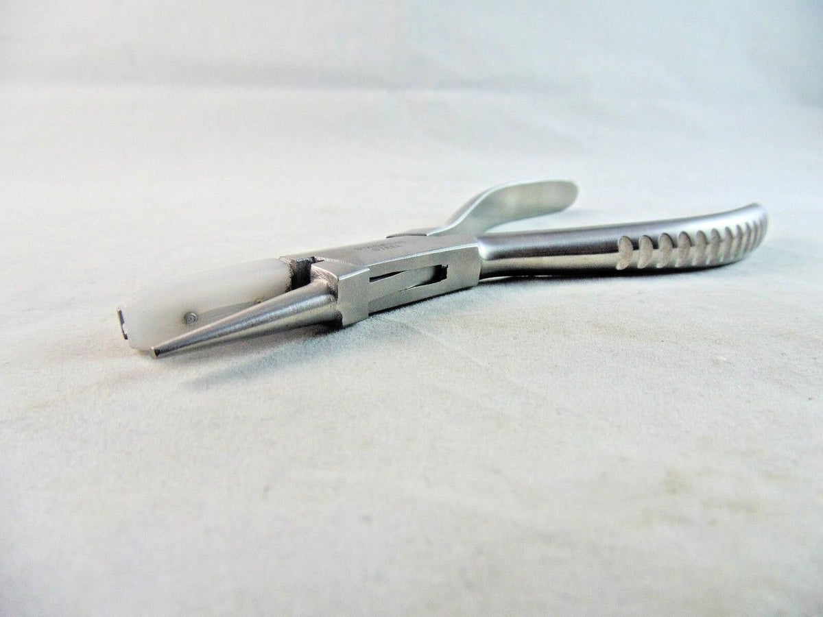 Nylon Tipped Pliers Round / Flat , 6"